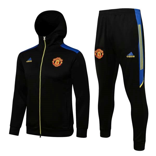 Chandal Con Capucha Manchester United 2021/22 Negro